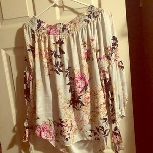 Off shoulder top plus size